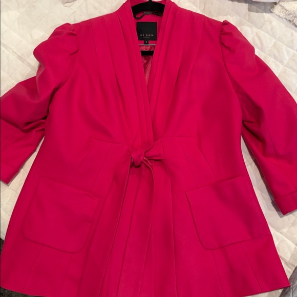 Ted Baker Women's Vibrant Pink Blazer - Picture 4 of 6